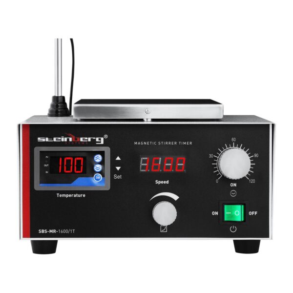 Mieszadło magnetyczne laboratoryjne 100deg C timer + mieszadełka 3 10030255 3