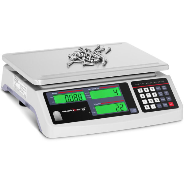 Waga sklepowa handlowa licząca LCD 30.5 x 22 cm 30 kg / 1 g 1 10030320 1