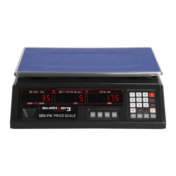 Waga sklepowa handlowa cenowa czarna 30kg / 2g 2 10030334 3