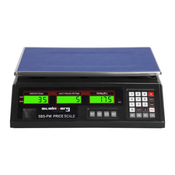 Waga sklepowa handlowa cenowa czarna 35kg / 2g 2 10030336 3