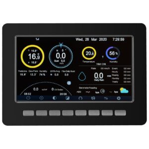 Bezprzewodowa stacja meteorologiczna pogodowa solarna 7w1 LCD WiFi 100m 11 Bezprzewodowa stacja meteorologiczna pogodowa solarna 7w1 LCD WiFi 100m - obrazek 3