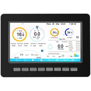 Bezprzewodowa stacja meteorologiczna pogodowa solarna 7w1 LCD WiFi 100m 12 Bezprzewodowa stacja meteorologiczna pogodowa solarna 7w1 LCD WiFi 100m - obrazek 4