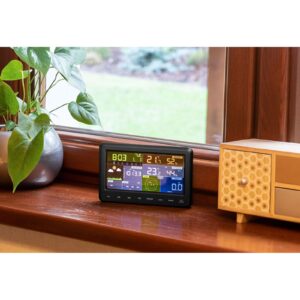 Bezprzewodowa stacja meteorologiczna pogodowa solarna LCD WiFi 100m 13 Bezprzewodowa stacja meteorologiczna pogodowa solarna LCD WiFi 100m - obrazek 7