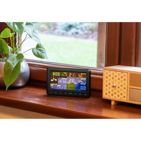 Bezprzewodowa stacja meteorologiczna pogodowa solarna LCD WiFi 100m 6 10030455 6