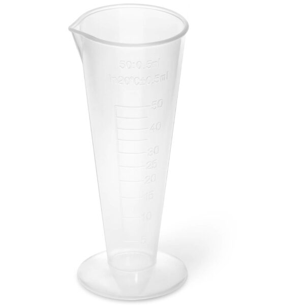 Zlewka laboratoryjna plastikowa z podziałką 50 ml - 10 szt. 1 10030479 1