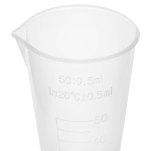 Zlewka laboratoryjna plastikowa z podziałką 50 ml - 10 szt. 2 10030479 2