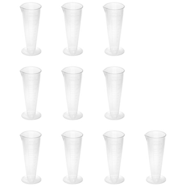 Zlewka laboratoryjna plastikowa z podziałką 50 ml - 10 szt. 3 10030479 3