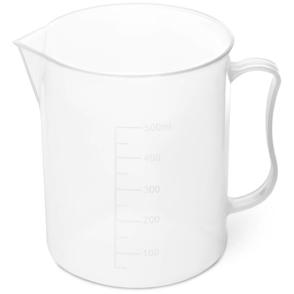 Zlewka laboratoryjna plastikowa z podziałką 500 ml - 10 szt. 1 10030481 1