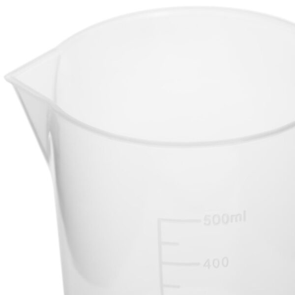 Zlewka laboratoryjna plastikowa z podziałką 500 ml - 10 szt. 2 10030481 2