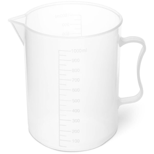 Zlewka laboratoryjna plastikowa z podziałką 1000 ml - 10 szt. 1 10030482 1