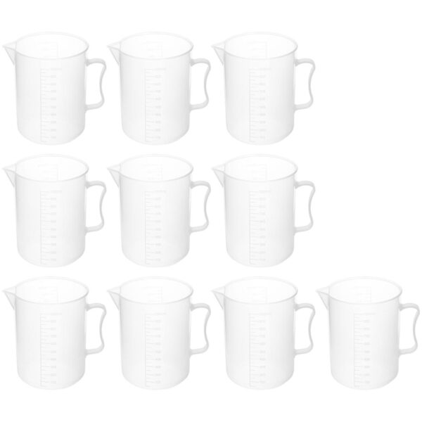 Zlewka laboratoryjna plastikowa z podziałką 1000 ml - 10 szt. 3 10030482 3