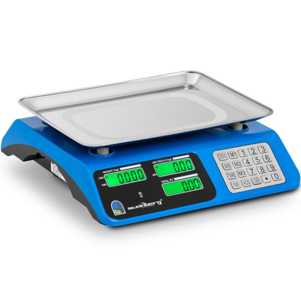 Waga sklepowa kontrolna LCD 34 x 24 cm 40 kg / 2 g niebieska 1 10030522 1