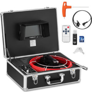Endoskop kamera diagnostyczna inspekcyjna w walizce 12 LED TFT 7 '' SD 30 m 10 Endoskop kamera diagnostyczna inspekcyjna w walizce 12 LED TFT 7 '' SD 30 m - obrazek 1