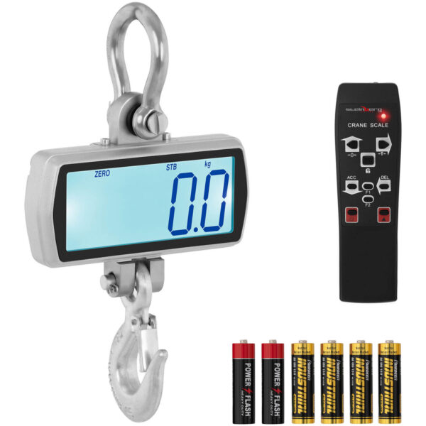 Waga hakowa wisząca magazynowa z pilotem duży wyświetlacz LCD 500 / 0.1 kg 1 10030563 1