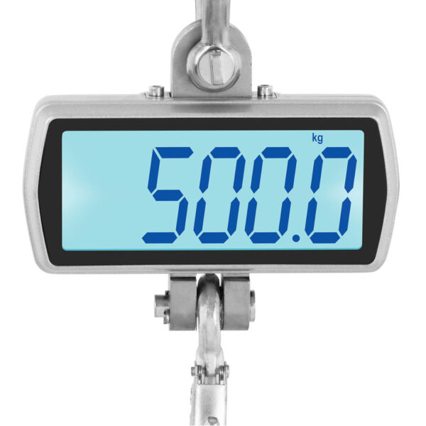 Waga hakowa wisząca magazynowa z pilotem duży wyświetlacz LCD 500 / 0.1 kg 3 10030563 3