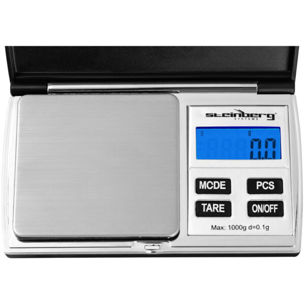 Waga kieszonkowa precyzyjna jubilerska zliczanie sztuk LCD 1000 / 0.1 g 1 10030572 1