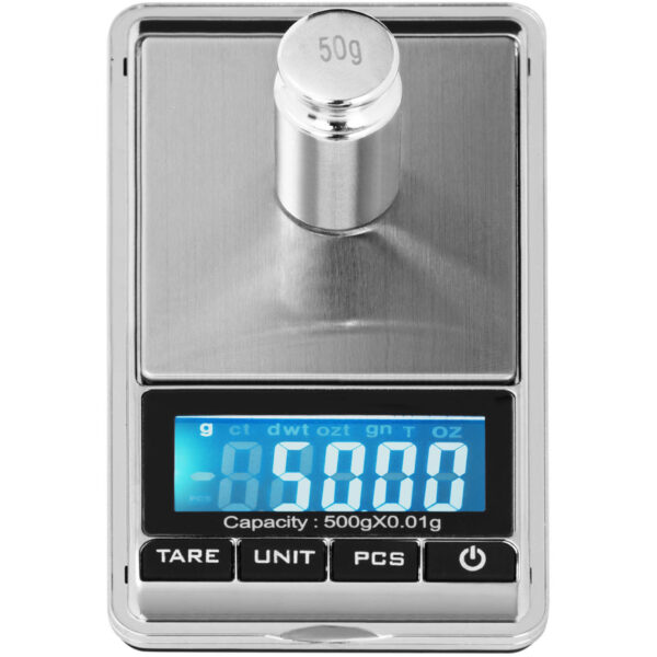 Waga precyzyjna jubilerska kieszonkowa zliczanie sztuk LCD 500 g / 0.01 g 2 10030573 2