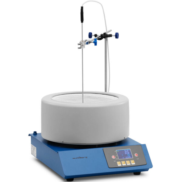 Płaszcz grzewczy laboratoryjny z mieszadłem magnetycznym + statyw 5 l 1800 obr./min 300 C 1 10030666 1