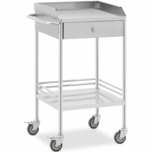 Wózek hotelowy serwisowy STAL 2 półki szuflada 62 x 82 x 46 cm 5 Wózek hotelowy serwisowy STAL 2 półki szuflada 62 x 82 x 46 cm - obrazek 2