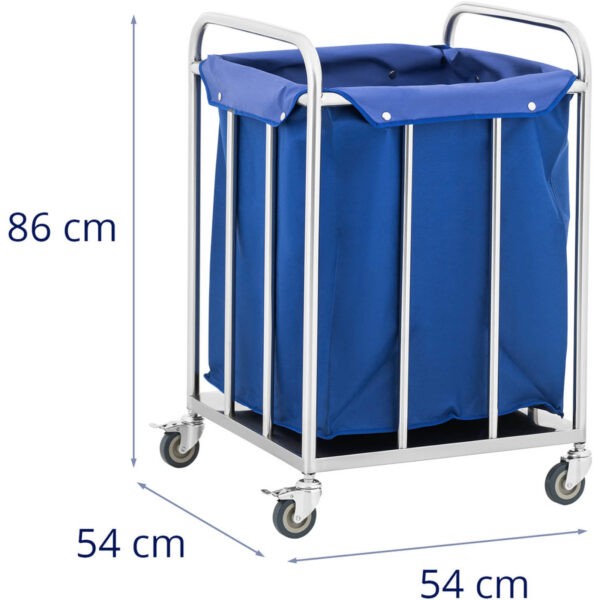 Wózek kosz pojemnik hotelowy serwisowy na pranie pościel 60 l 6 10030870 6