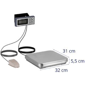 Waga kuchenna spożywcza do pizzy z pedałem nożnym LCD 5 kg / 1 g 32 x 31 cm 11 Waga kuchenna spożywcza do pizzy z pedałem nożnym LCD 5 kg / 1 g 32 x 31 cm - obrazek 6