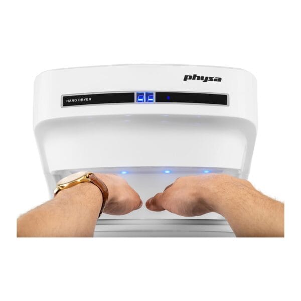 Suszarka kieszeniowa ścienna do rąk elektryczna biała 1650W Physa Oria white 7 10040151 7