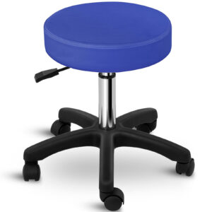 Taboret stołek hoker kosmetyczny obrotowy na kółkach Physa AVERSA niebieski 6 Taboret stołek hoker kosmetyczny obrotowy na kółkach Physa AVERSA niebieski - obrazek 2
