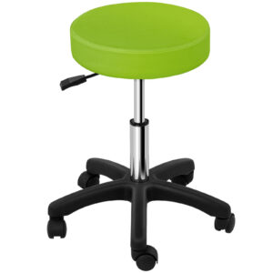 Taboret stołek hoker kosmetyczny obrotowy na kółkach Physa AVERSA zielony 7 Taboret stołek hoker kosmetyczny obrotowy na kółkach Physa AVERSA zielony - obrazek 3