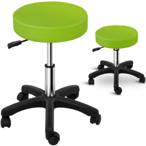Taboret stołek hoker kosmetyczny obrotowy na kółkach Physa AVERSA zielony 5 Taboret stołek hoker kosmetyczny obrotowy na kółkach Physa AVERSA zielony - obrazek 1