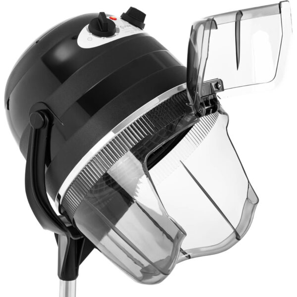 Suszarka do włosów hełmowa fryzjerska stojąca na kółkach 1100 W czarna 4 10040382 4