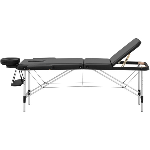 Stół łóżko do masażu przenośne składane Bordeux Black do 180 kg czarne 5 10040390 5