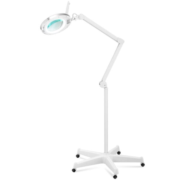 Lampa lupa kosmetyczna ze szkłem powiększającym mobilna 5 dpi 60x LED śr. 127 mm 1 10040409 1
