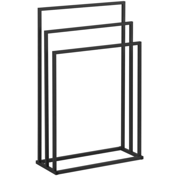Stojak wieszak na 3 ręczniki wolnostojący podłogowy STAL 55 x 21.5 x 84 cm ciemnoszary 1 10040418 1