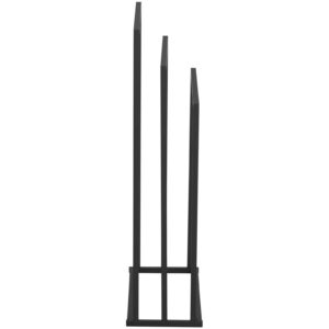 Stojak wieszak na 3 ręczniki wolnostojący podłogowy STAL 55 x 21.5 x 84 cm ciemnoszary 10 Stojak wieszak na 3 ręczniki wolnostojący podłogowy STAL 55 x 21.5 x 84 cm ciemnoszary - obrazek 4