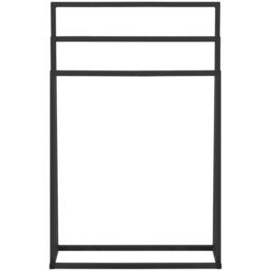 Stojak wieszak na 3 ręczniki wolnostojący podłogowy STAL 55 x 21.5 x 84 cm ciemnoszary 12 Stojak wieszak na 3 ręczniki wolnostojący podłogowy STAL 55 x 21.5 x 84 cm ciemnoszary - obrazek 6