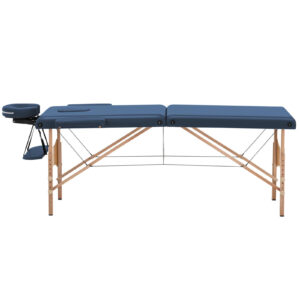 Stół łóżko do masażu drewniane przenośne składane Toulouse Blue do 227 kg niebieskie 10 Stół łóżko do masażu drewniane przenośne składane Toulouse Blue do 227 kg niebieskie - obrazek 5