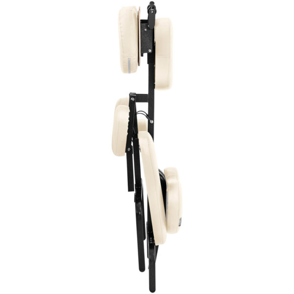 Krzesło do masażu tatuażu przenośne składane Montpellier Beige do 130 kg beżowe 3 10040440 3