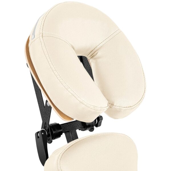 Krzesło do masażu tatuażu przenośne składane Montpellier Beige do 130 kg beżowe 4 10040440 4