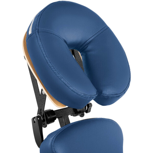 Krzesło do masażu tatuażu przenośne składane Montpellier Blue do 130 kg niebieskie 4 10040442 4