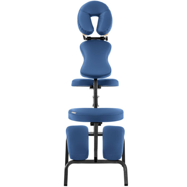 Krzesło do masażu tatuażu przenośne składane Montpellier Blue do 130 kg niebieskie 5 10040442 5