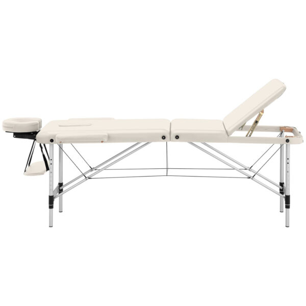 Stół łóżko do masażu przenośne składane Bordeaux Beige do 180 kg beżowe 5 10040443 5
