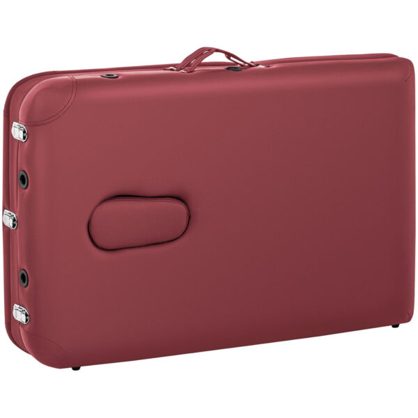 Stół łóżko do masażu przenośne składane Bordeaux Red do 180 kg czerwone 3 10040444 3