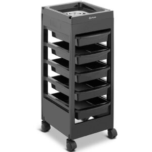 Wózek pomocnik fryzjerski z uchwytem na suszarkę 5 szuflad półka 495 x 284 mm 8 Wózek pomocnik fryzjerski z uchwytem na suszarkę 5 szuflad półka 495 x 284 mm - obrazek 2
