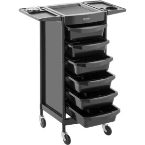 Wózek pomocnik fryzjerski z uchwytem na suszarkę 6 szuflad półka 420 x 390 mm 11 Wózek pomocnik fryzjerski z uchwytem na suszarkę 6 szuflad półka 420 x 390 mm - obrazek 5