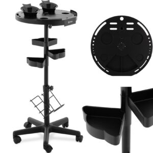 Wózek pomocnik fryzjerski regulowany z timertem śr. 458 mm + 2 miski 6 Wózek pomocnik fryzjerski regulowany z timertem śr. 458 mm + 2 miski - obrazek 1