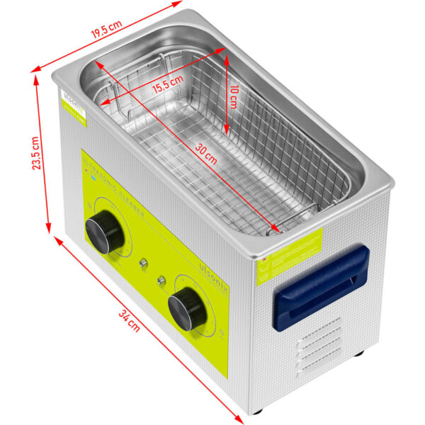 Myjka wanna ultradźwiękowa oczyszczacz 4.5 l 120 W 5 10050206 5