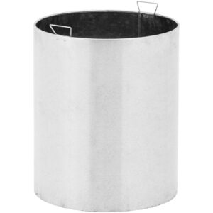 Kosz na odpady śmieci miejski zewnętrzny okrągły śr. 73 x 85 cm STAL srebrny 10 Kosz na odpady śmieci miejski zewnętrzny okrągły śr. 73 x 85 cm STAL srebrny - obrazek 4