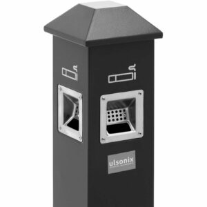 Popielnica popielniczka wolnostojąca zamykana z żelaza 3.5 l - ciemnoszara 7 Popielnica popielniczka wolnostojąca zamykana z żelaza 3.5 l - ciemnoszara - obrazek 3