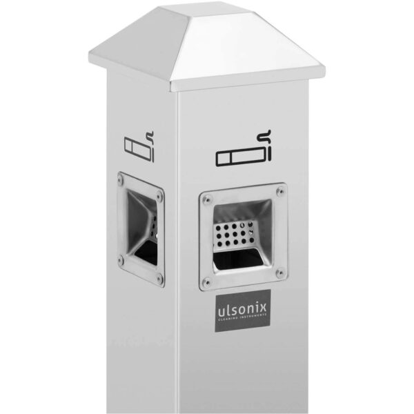 Popielnica popielniczka wolnostojąca zamykana 3.5 l - srebrna 2 10050420 2