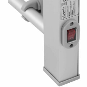 Grzejnik łazienkowy elektryczny ścienny 7 drążków 120 W - szary 9 Grzejnik łazienkowy elektryczny ścienny 7 drążków 120 W - szary - obrazek 4